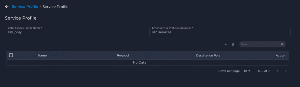 Nile Trust Service - Creating a Service Profile